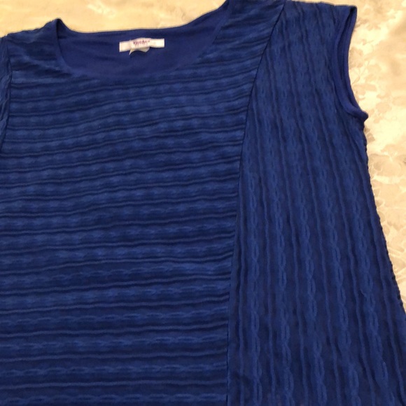 TANJAY PETITE LARGE COBALTBLUE SLEEVELESS FULLY LINED POLYESTER/SPANDEX #028 - Picture 6 of 10